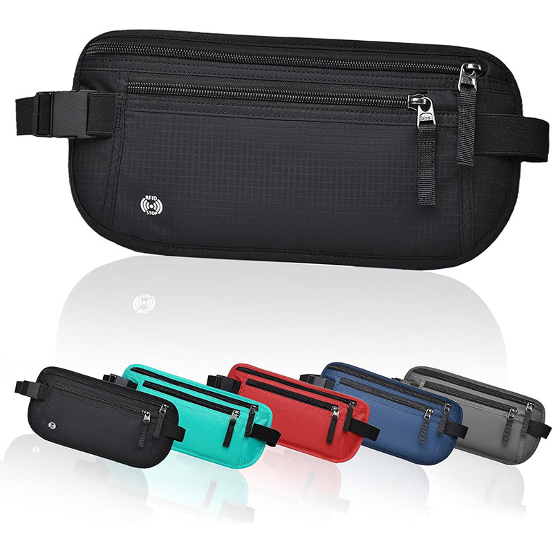Money Belt Hidden - Invisible Travel Waist Pack Pouch for