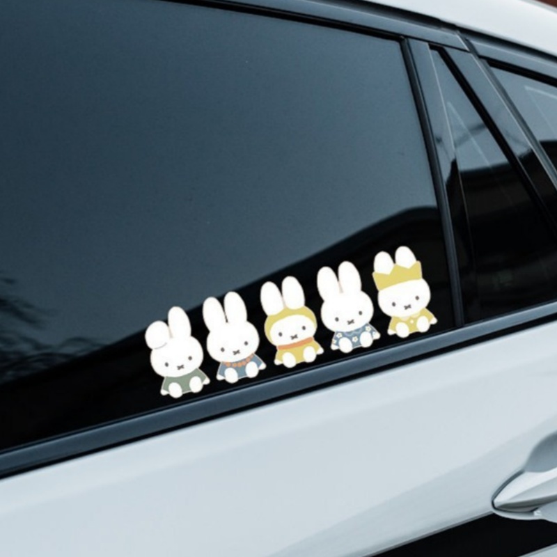 Travel Journal Accessories - Cute Miffy Cartoon Creative Waterproof Sticker