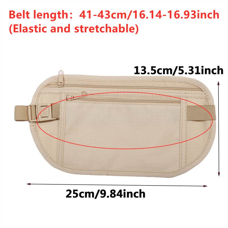 Anti-theft Hidden Waist Bag Sp - Money Belt Hidden recension och pris