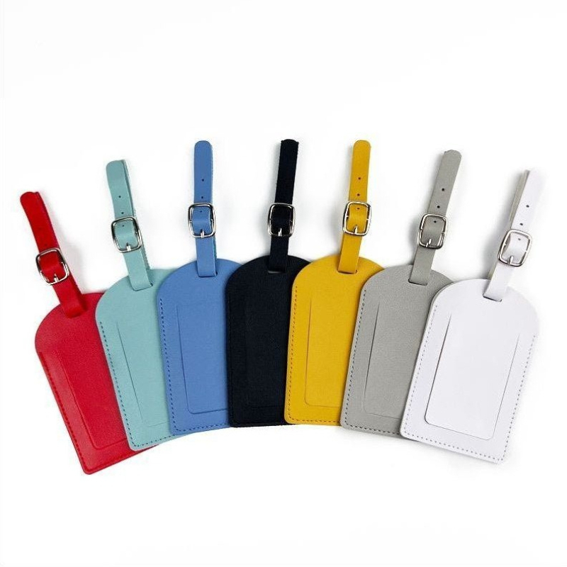 Women Men Luggage Tags PU Leat - Travel Accessories Kit For Men recension och pris