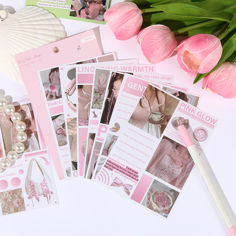 8 Sheets INS Magazine style St - Travel Journal Accessories recension och pris