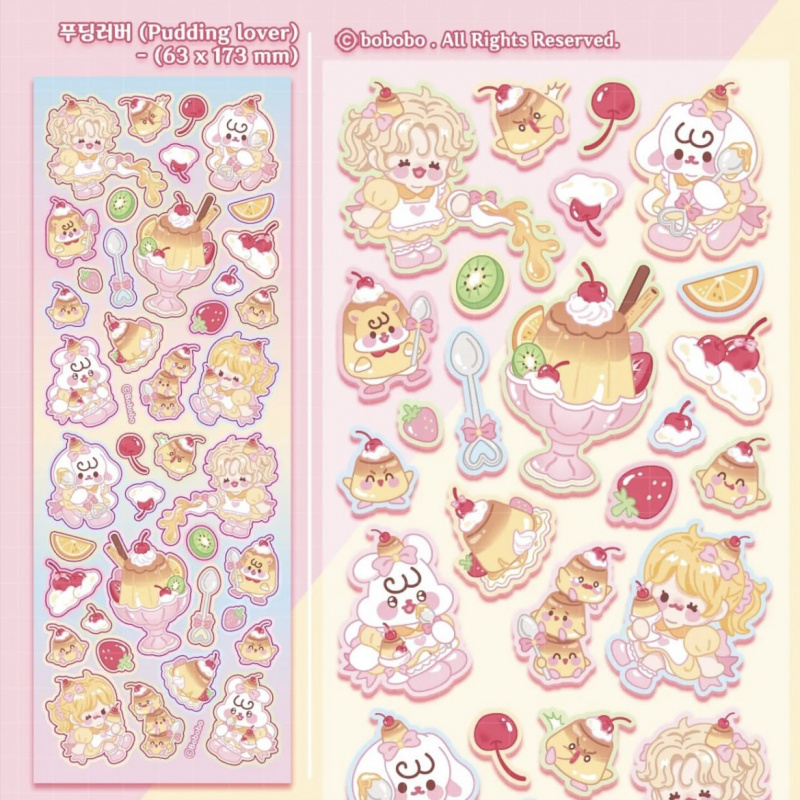 Korean bobobo Stickers Hand Ac - Travel Journal Accessories recension och pris