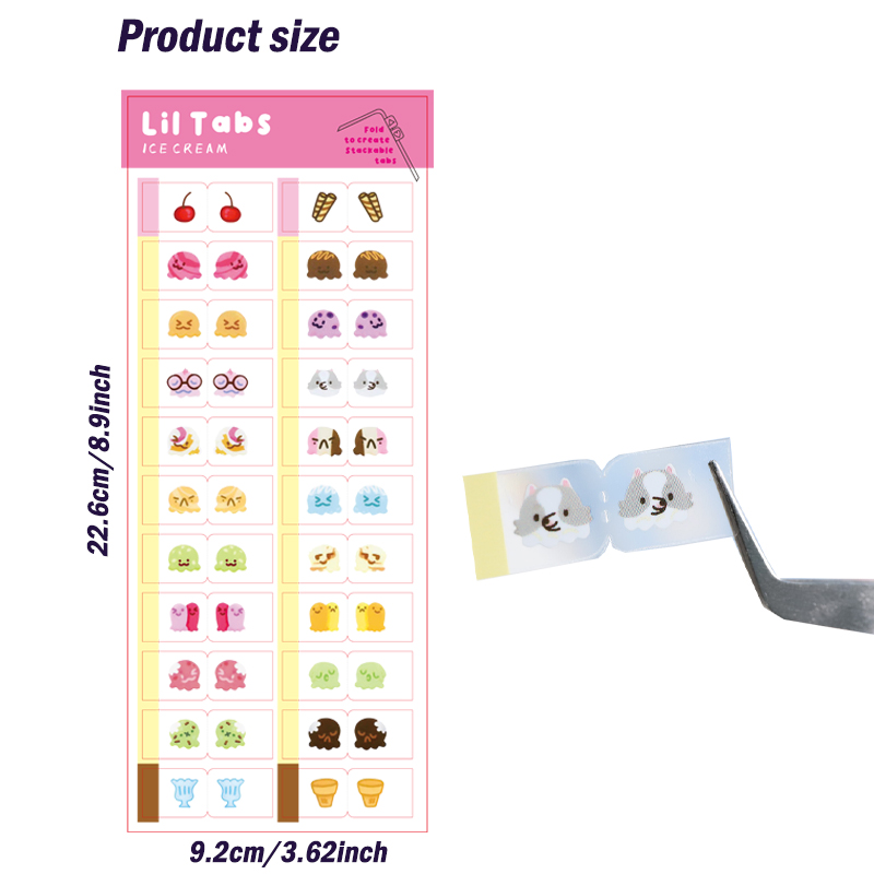 22/44pcs Cute Ice Cream Themed - Travel Journal Accessories recension och pris