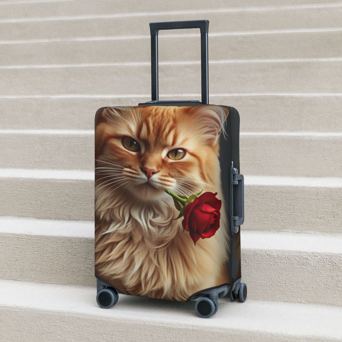 Kawaii Elegant Long-haired Cat - Travel Accessories Long Flight recension och pris