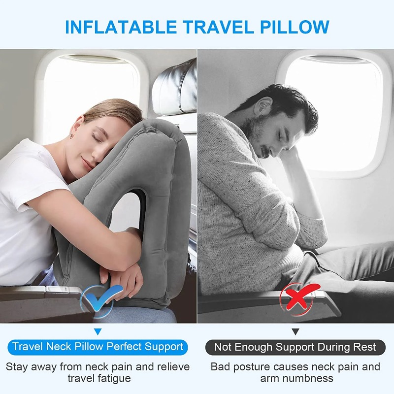 Inflatable Travel Pillows with - Travel Accessories Long Flight recension och pris