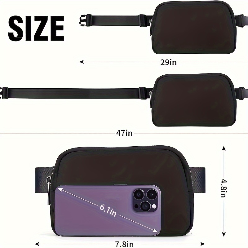 Women Waist Bag Zipper Fanny P - Money Belt Hidden recension och pris