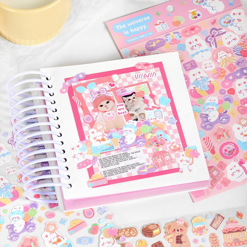 1/4PCS Kawaii Cartoon Rabbit D - Travel Journal Accessories recension och pris