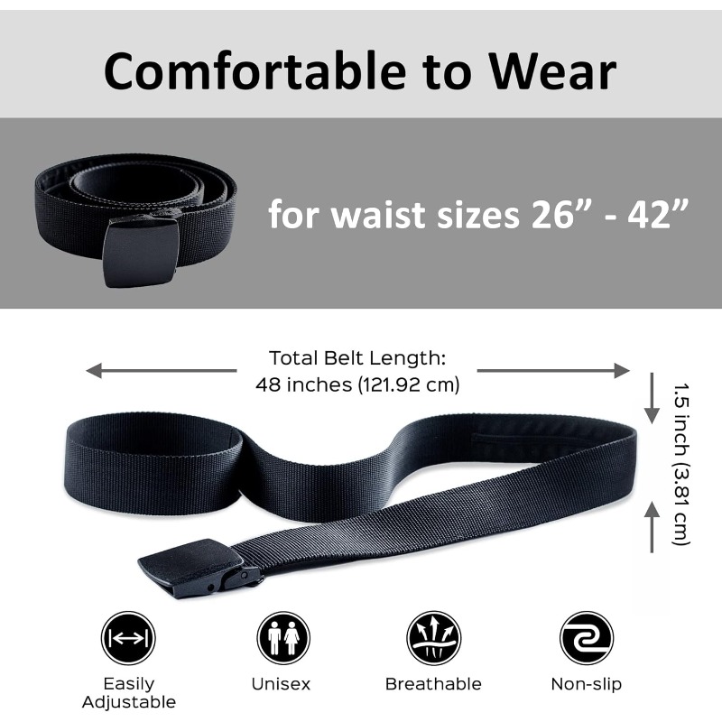 Travel Security Belt with Hidd - Money Belt Hidden recension och pris