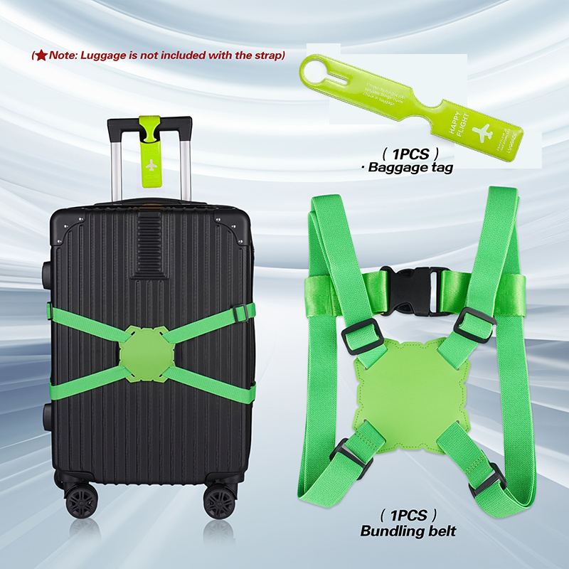 2-Piece Luggage Strap Set + Lu - Travel Accessories In Bulk recension och pris