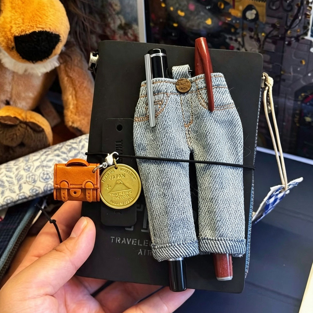 Mini Jeans Pen Holder for Trav - Travel Journal Accessories recension och pris