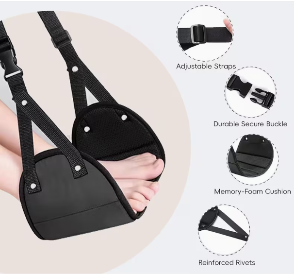 Adjustable footrest with N por - Travel Accessories Long Flight recension och pris