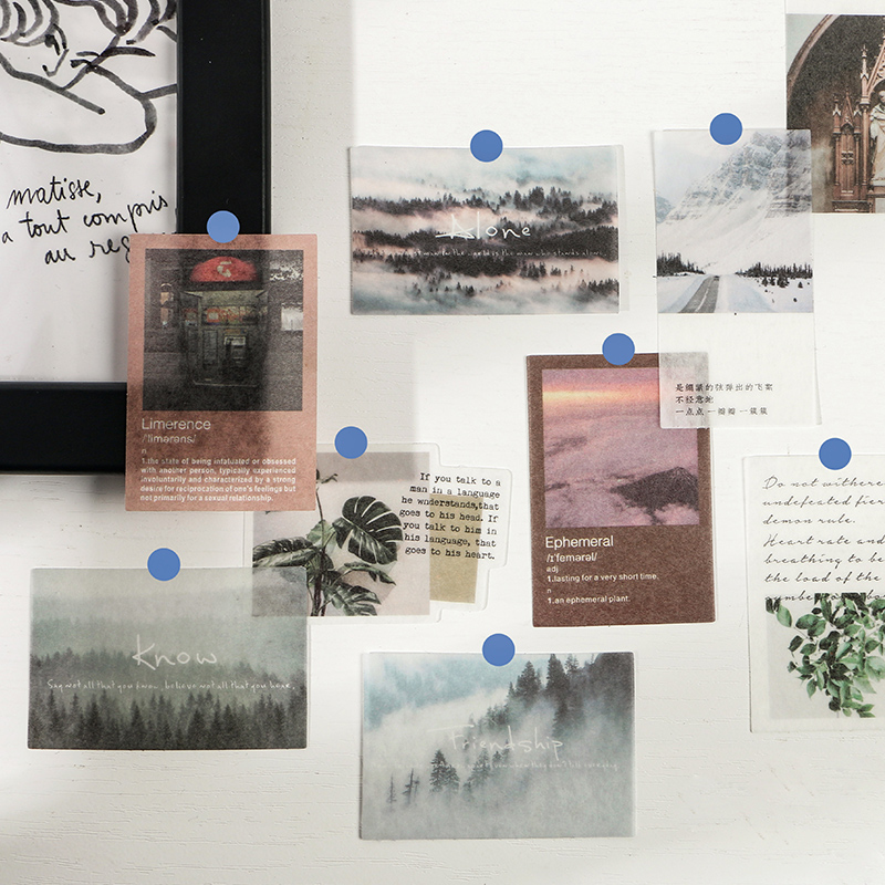 40pcs/pack Letter of Time Poet - Travel Journal Accessories recension och pris