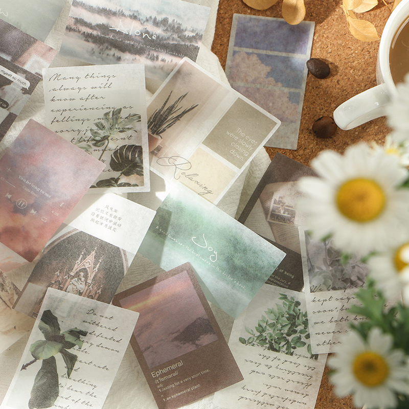 40pcs/pack Letter of Time Poet - Travel Journal Accessories recension och pris