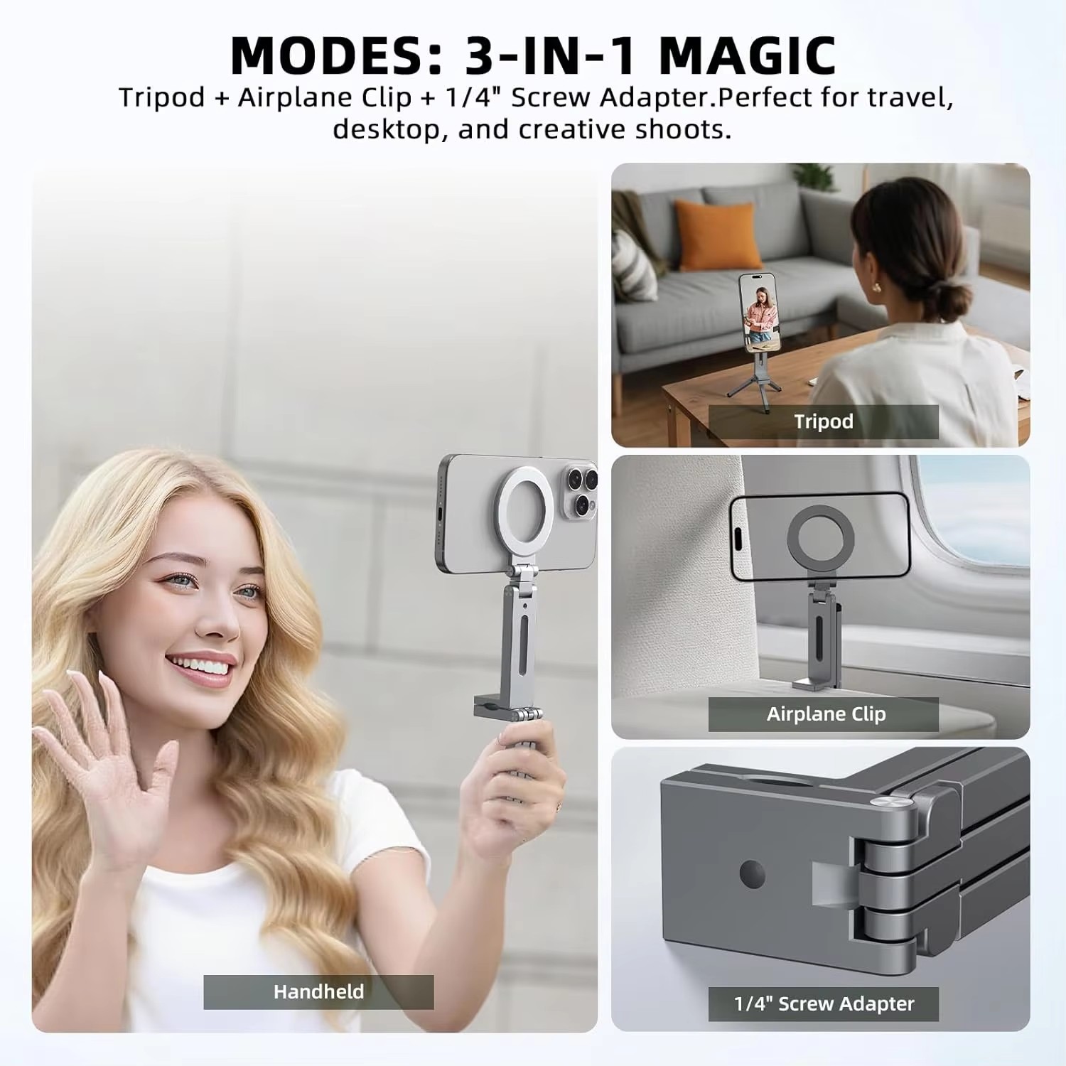 Universal Magnetic Phone Holde - Phone Holder Airplane recension och pris
