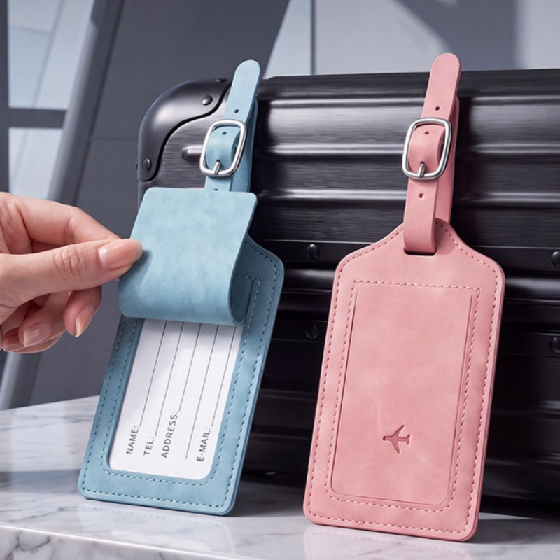 1PC PU Leather Luggage Tag Wom - Travel Accessories Kit For Men recension och pris