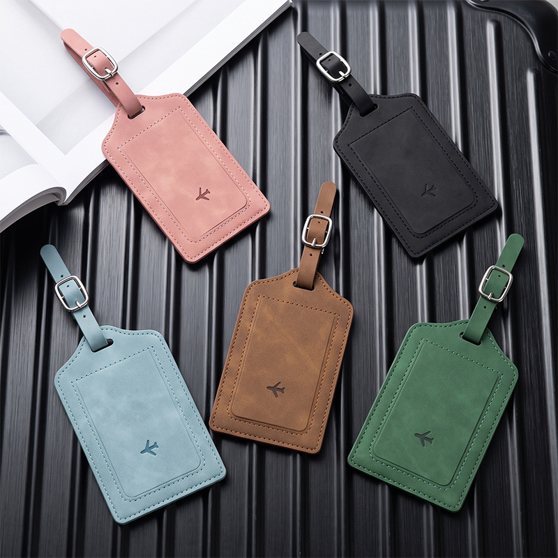 1PC PU Leather Luggage Tag Wom - Travel Accessories Kit For Men recension och pris