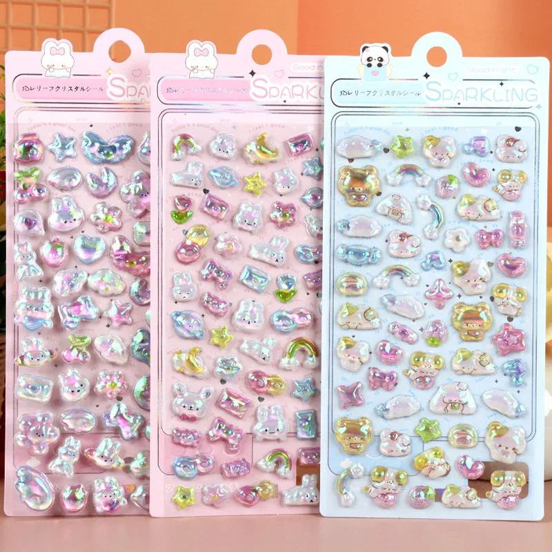4PCS Cartoon 3D Relief Water D - Travel Journal Accessories recension och pris