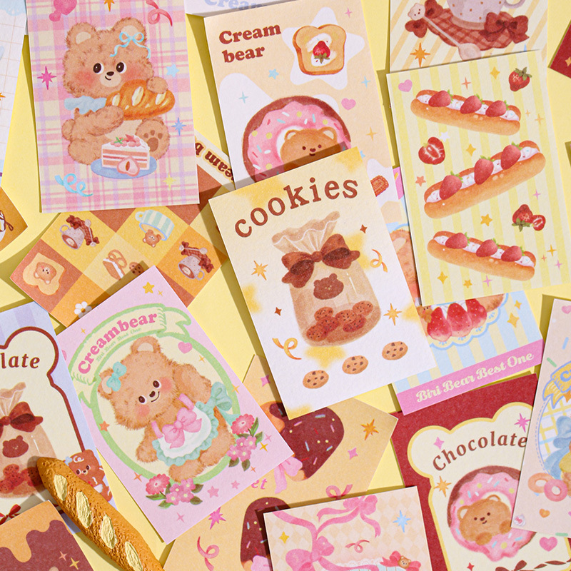 50piece/book Retro Cute Cream  - Travel Journal Accessories recension och pris