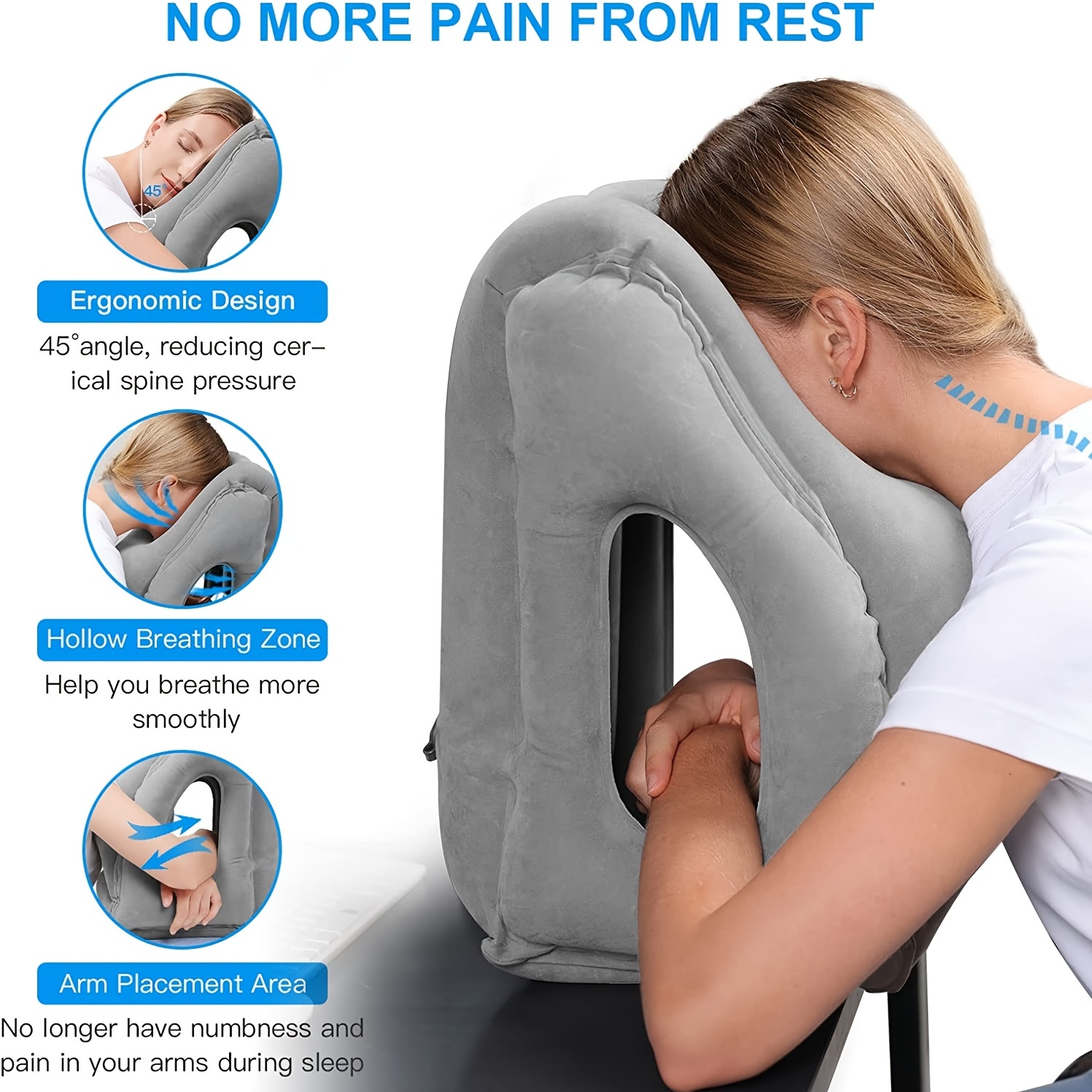 Inflatable Travel Pillow,Trave - Travel Accessories Long Flight recension och pris