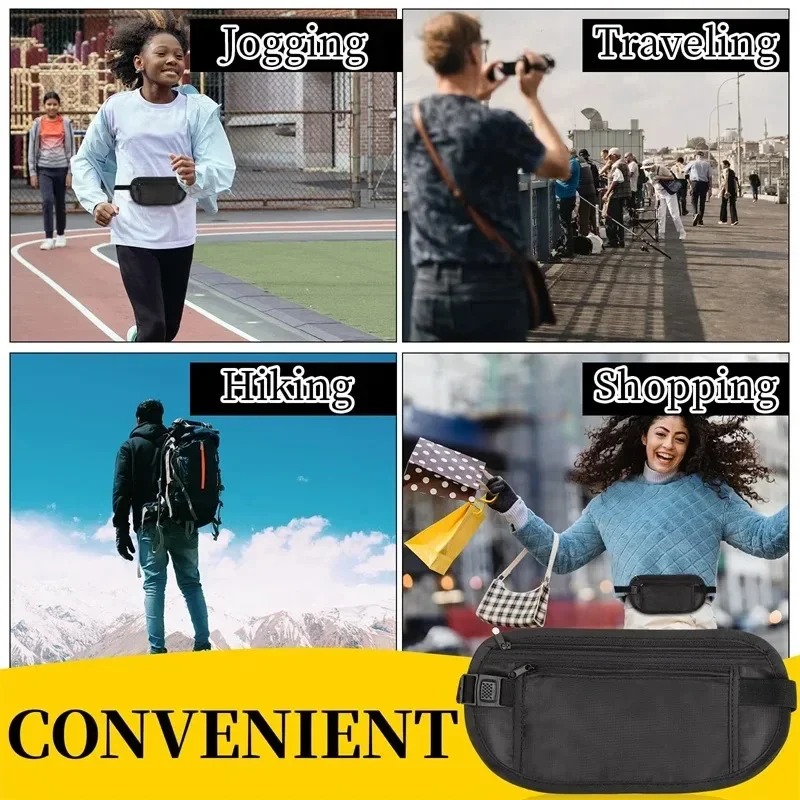 Sport Running Wais Bag Invisib - Money Belt Hidden recension och pris