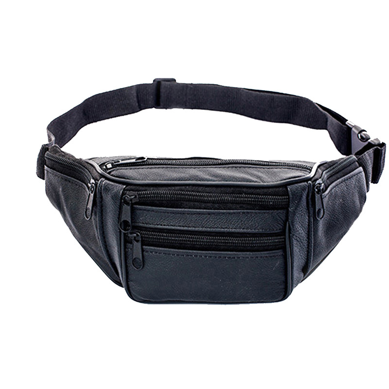 Leather Men Waist Chest Bag Th - Money Belt Hidden recension och pris
